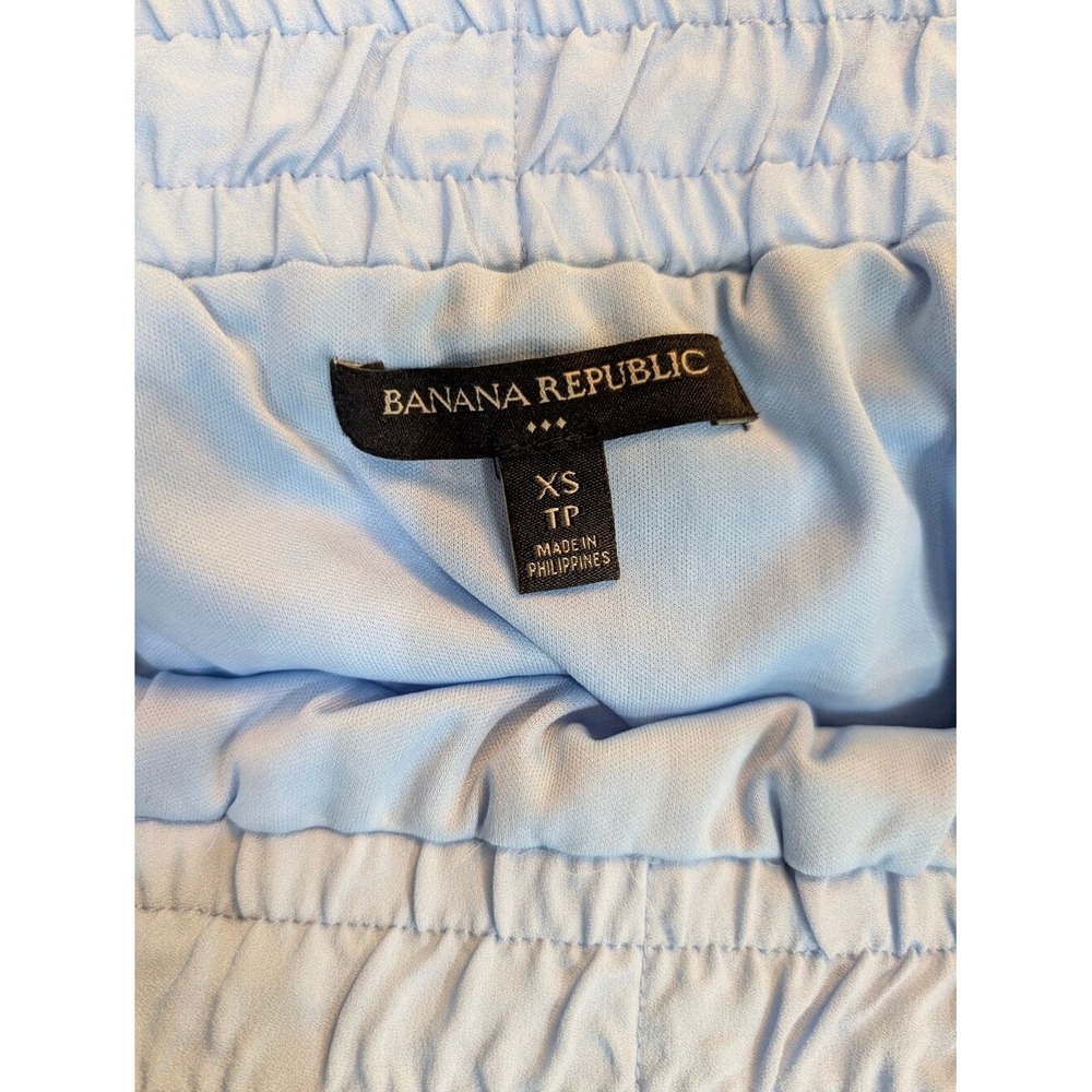 Banana Republic Serenity Blue Handkerchief Pleated Midi Skirt XS 488399-00 - Picture 6 of 9